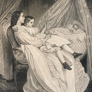 The Little Brother 9" x 5.5" Antique Engraving/Print
